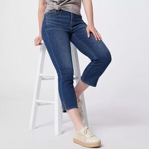 JEN7 by 7 For All Mankind Capri Side-Slit Jeans